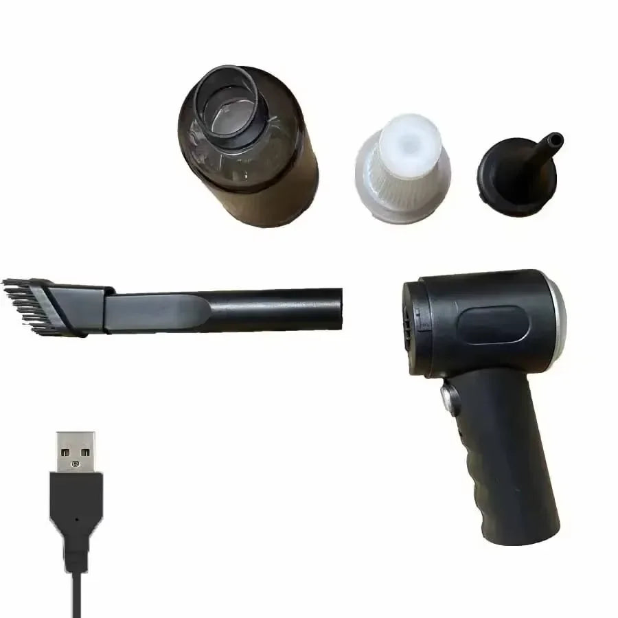 Handheld Car Vacuum Cleaner, 15000PA Portable Cordless, Dual use of blowing and suctionMulti-Nozzles, for Car, Home, Pet, Office