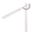 B*1PCS  Transprent Cheap Wholesale PVC  Finger Goniometer Plastic Protractor 180 Degree Angle Ruler Finger Ruler