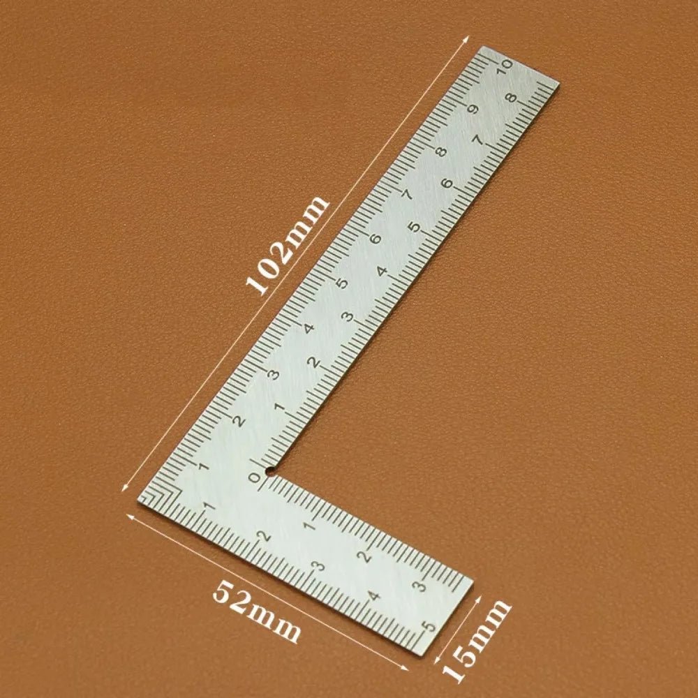 Stainless Steel Mini L Square Ruler Precision Woodworking Tools Measurement Tool Square L Shape Ruler Carpenter Tools