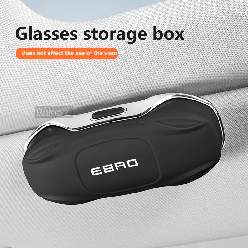 Car Glasses Box Sun Visor Glasses Holder For EBRO S700 EBRO S800 S400 2025 Shock-proof Eyeglasses Storage Case Car Accessories
