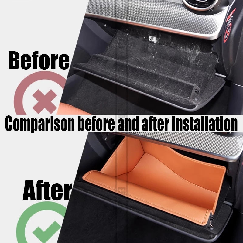 For Mercedes-Benz GLC X254 200 300 2023 2024 glove box storage compartment for co pilot interior decoration supplies for cars