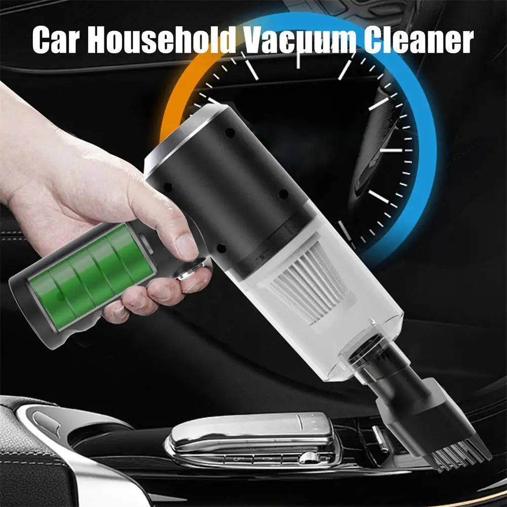 Handheld Car Vacuum Cleaner USB Type-C Fast Charging Vacuum Cleaner Anti Clogging Absorb Dust Debris Powerful