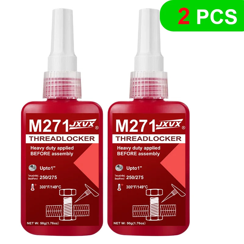 Ultra-High-Strength Seismic-Resistant Screw-Tightening Anaerobic Adhesive - Removable Threadlocker & Metal Adhesive, 50g