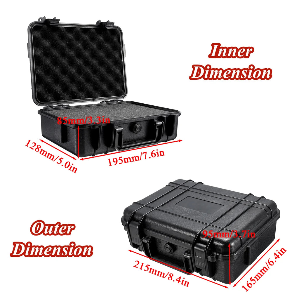 Waterproof 7 Sizes Hard Carry Case Bag Tool Kits with Sponge Storage Box Camera Safety Protector Organizer Hardware Tool box
