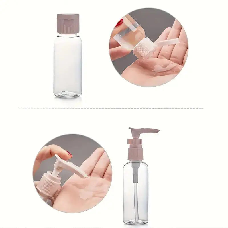 Refillable Travel Bottle Set Leak-Proof Containers for Perfume Lotion Shower Gel and Shampoo Portable Cosmetic Storage