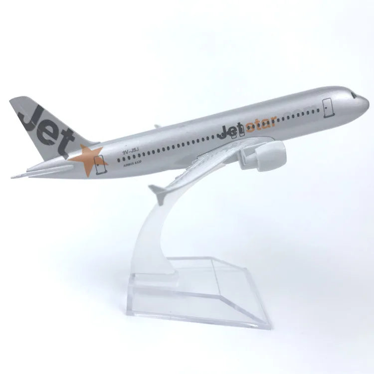 Metal Scale Aircraft 16cm Airbus A320 Airplane Model Plane 320 Series Replica Diecast Scale Miniature Plane Kid Toy Gift