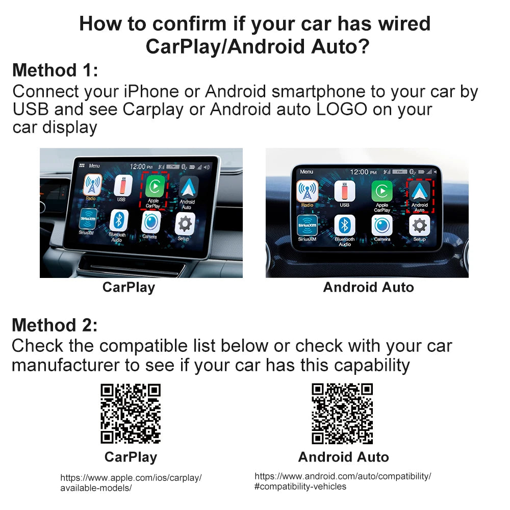 FLIXIVI 2 in 1 Interface Wireless CarPlay/Android Auto Wireless USB/TYPE-C Adapter Smart Mini Box Plug Fast Connect Universal