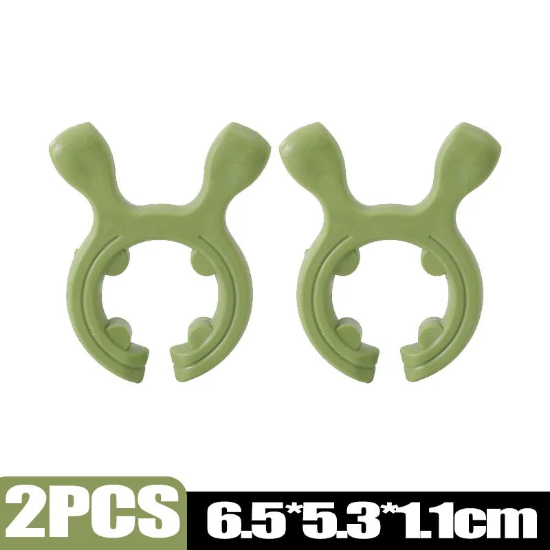 Silicone Deer Ear Spatula Rack Universal Anti-scalding Spoon Holder Heat-resistant Shovel Clip Overflow Pot Clips Kitchen Gadget