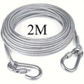 2/5/10m Thick Stainless Steel Clothesline, Waterproof Rustproof Rope for Balcony Curtain & Quilt Drying