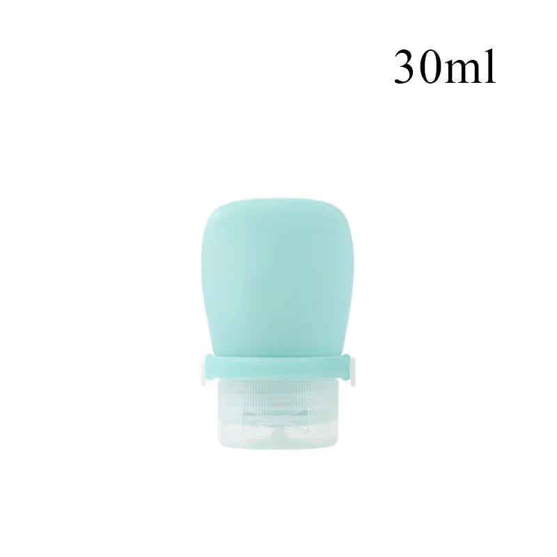1/2pcs Silicone Travel Bottle Cosmetic Storage Refillable Lotion Bottle Leakproof Shampoo Container Squeeze Tube Empty Bottle