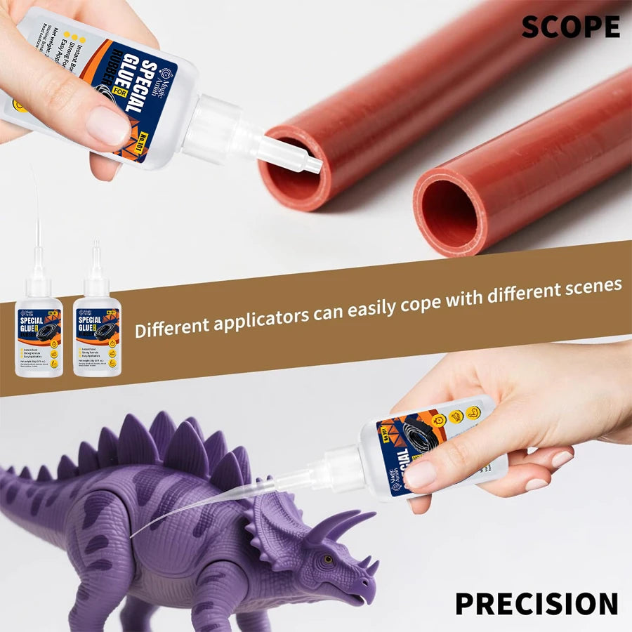 1-3Pcs Special Cyanoacrylate Glue for Rubber Fast Curing Strong Bond Adhesive for Car Tire Slippers Rubber Belt Instant Repair