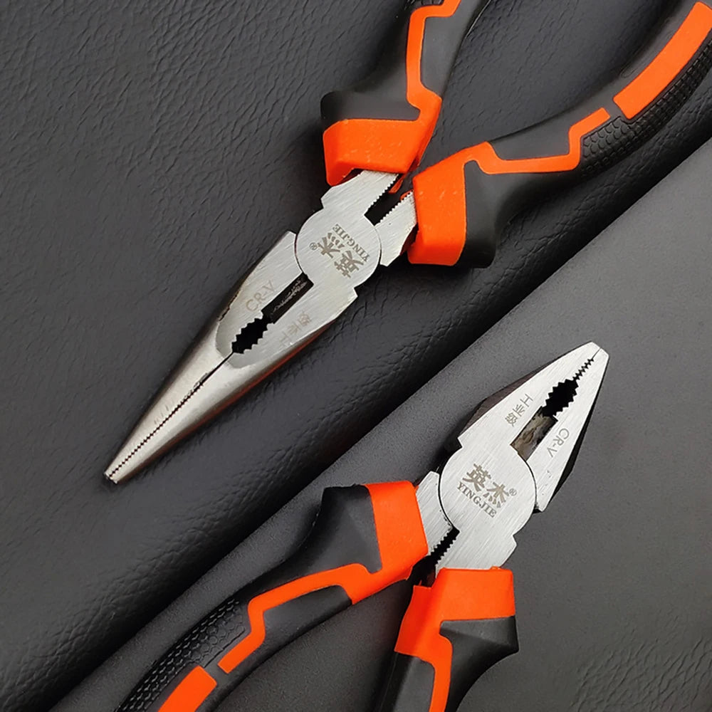Wire Pliers，Sharp Large Opening Diagonal Pliers Needle Nose Pliers，for Cutting，Twisting and Clamping MetalWires Tools