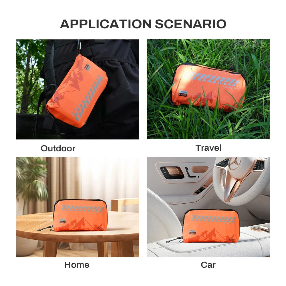 RHINO RESCUE Outdoor Travel First Aid Kit, Lightweight, Portable and Waterproof, Suitable for Hiking, Climbing, Car and Cycling