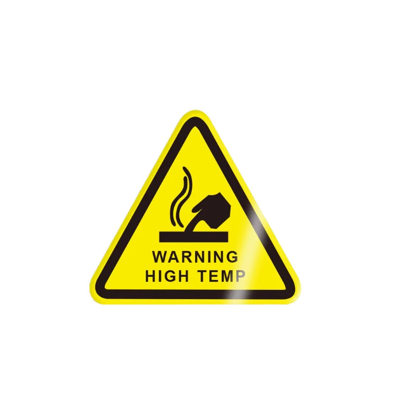 10Pcs 50X50Mm Safety Warning Signs, Workshop Production Safety Warning Signs, Hazard Warning Signs