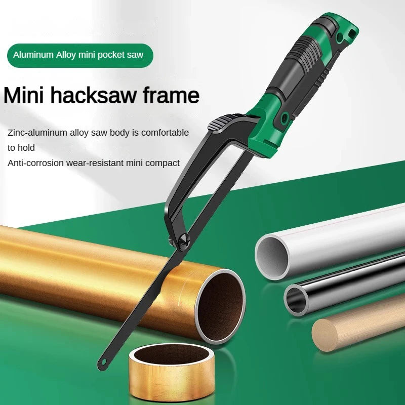  Mini Hacksaw Set With 11pcs Blades Portable Saw for Wood Plastic Metal Acrylic Cutting DIY Woodworking Hand Tools