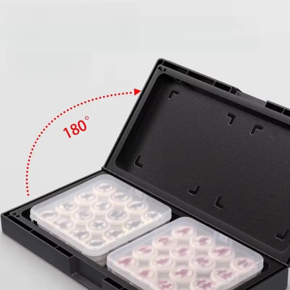 Portable Foldable Xiangqi Educational Strategy Chess Puzzle Game Learning Board Game Set Office