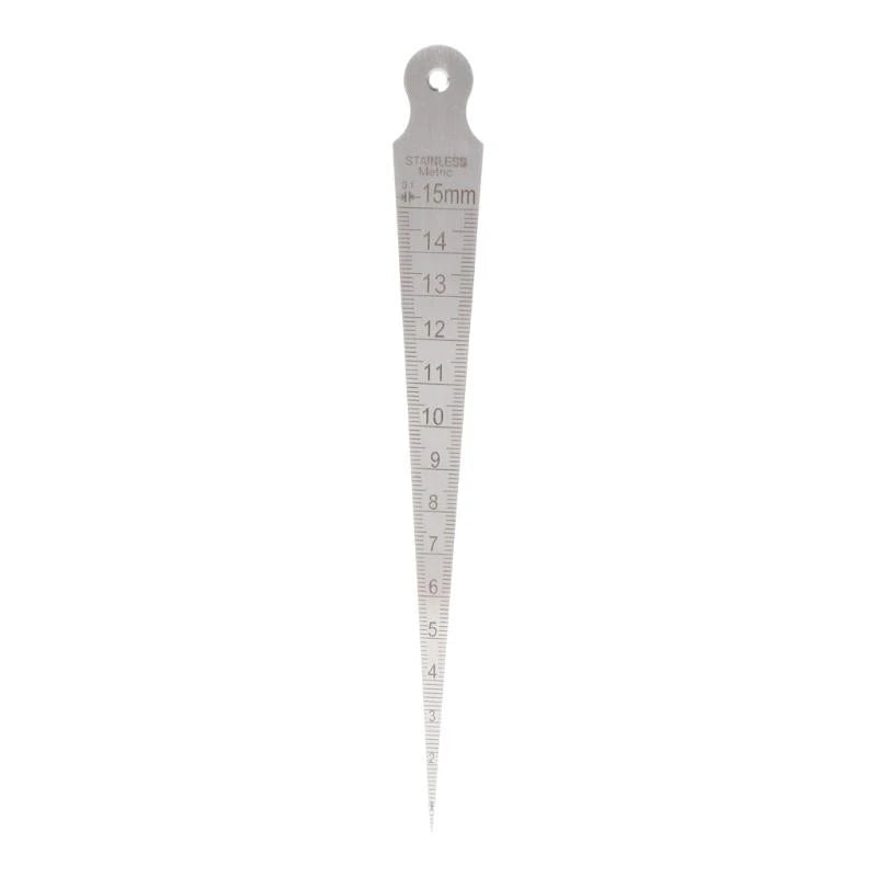 1-15mm Stainless Steel Taper Gauge Feeler for Gap Hole Measuring Tool Feeler Hole for Gap Taper Aperture Scale