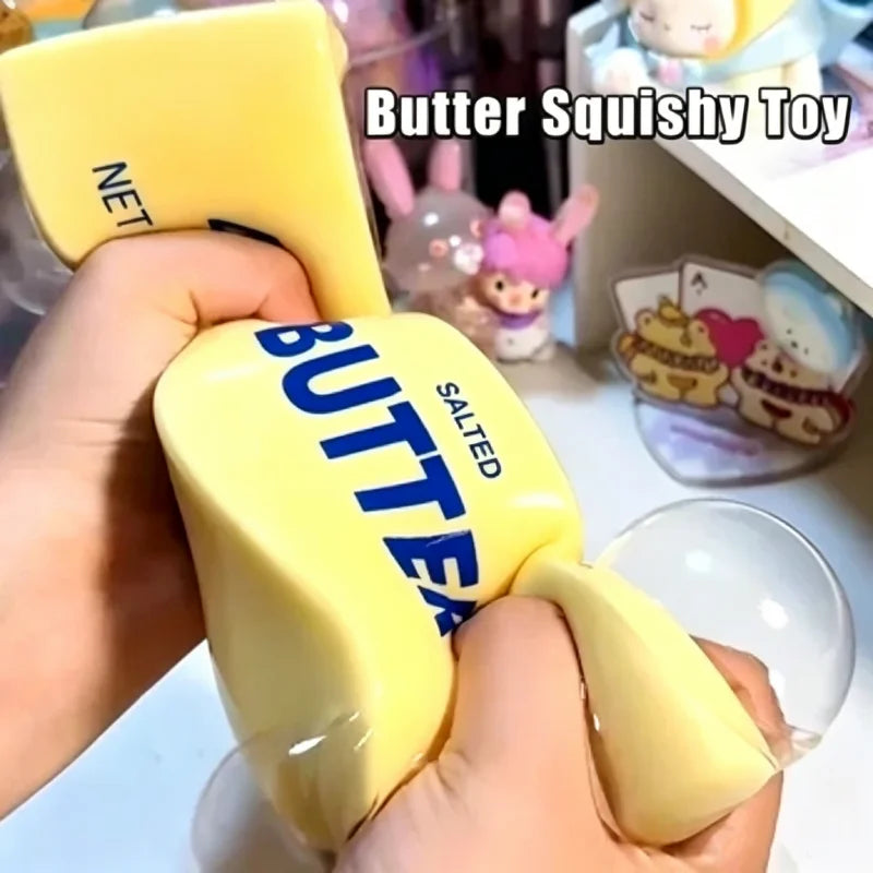 Squishy Butter Stick Fidget Toy Sticky Butter Stick Slow Rebound Stress Ball Squeeze Toy Anti-stress Sensory Toy for Adults