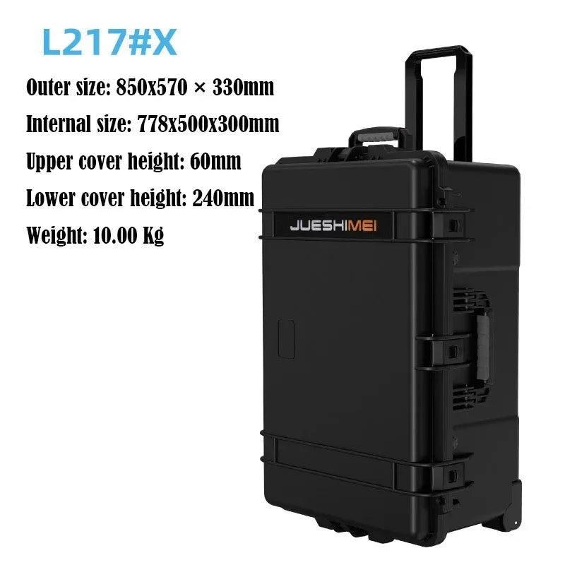 Pull Rod Toolbox Plastic Waterproof Outdoor Sealing Equipment Aviation Instruments Photography Equipment Safety Protection Box