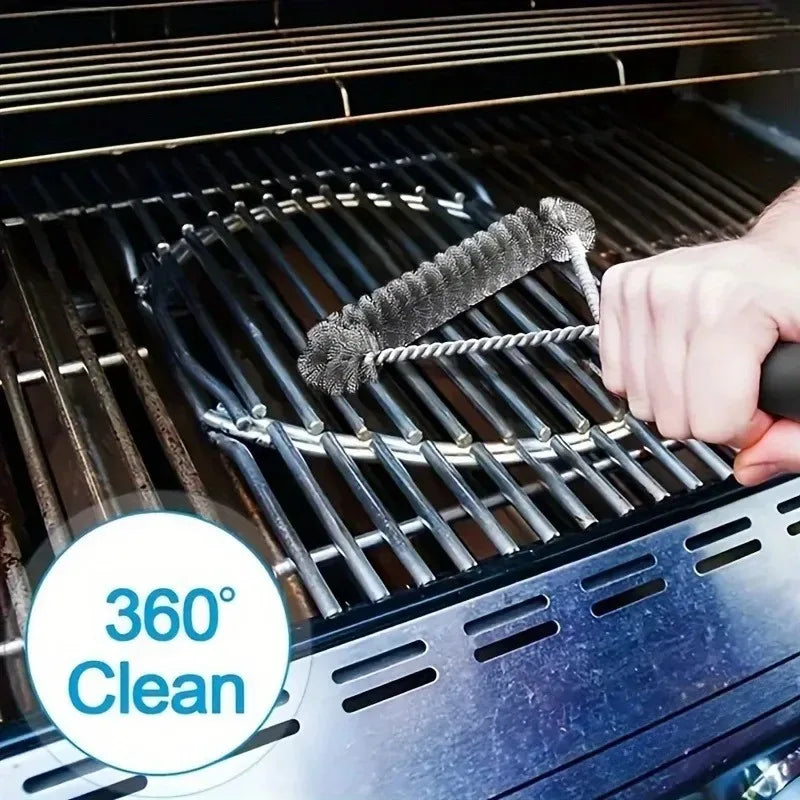 1/2/3PCS Floor Brush Desktop BrushBarbecue Mesh Cleaning Brush Barbecue Mesh Curl Brush Non-stick Multifunctional Cleaning Brush