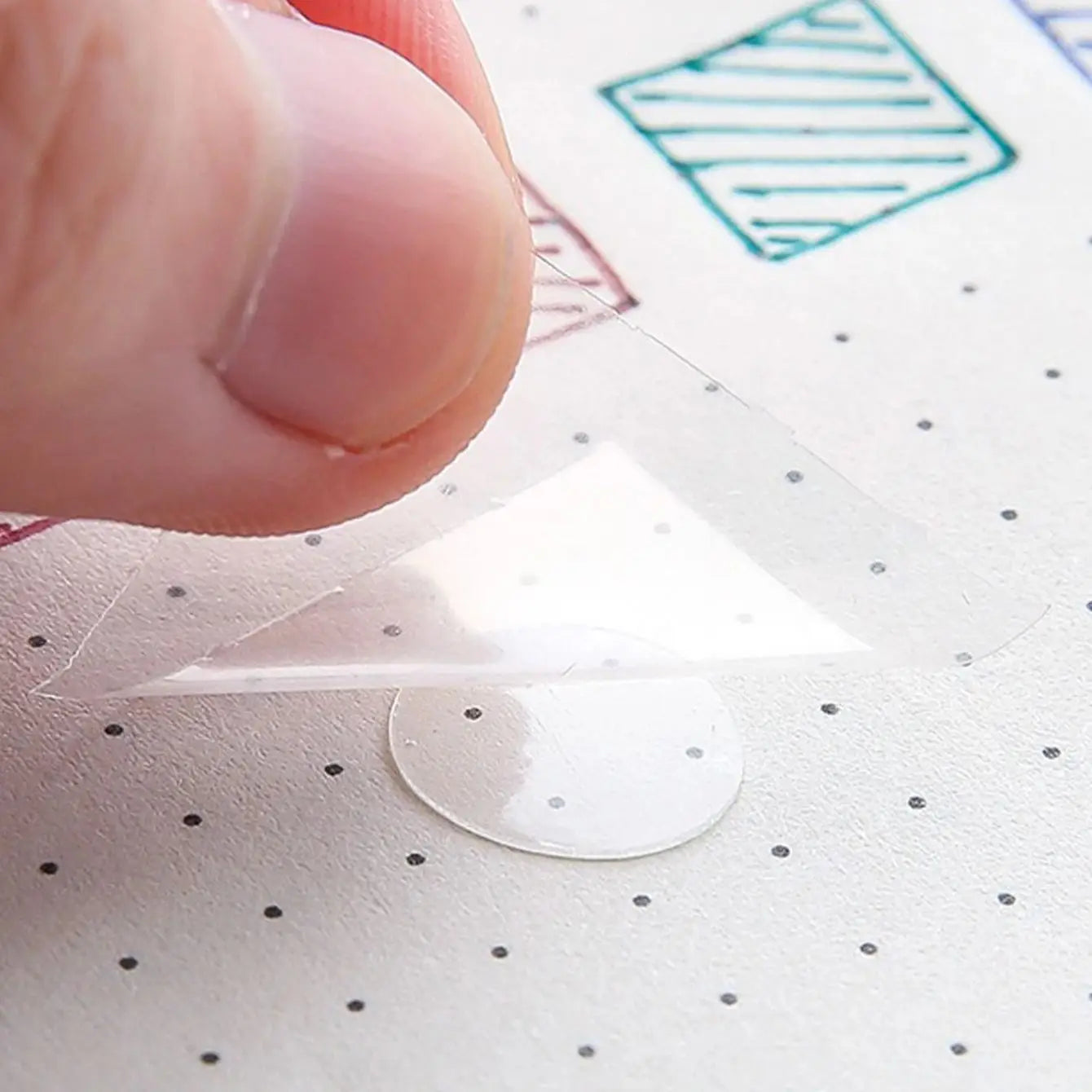1000 Dot Double Sided Adhesive Poster Clear Glue Point Balloon Tape Round No Traces Adhesive Sticker  for Wedding Birthday Party