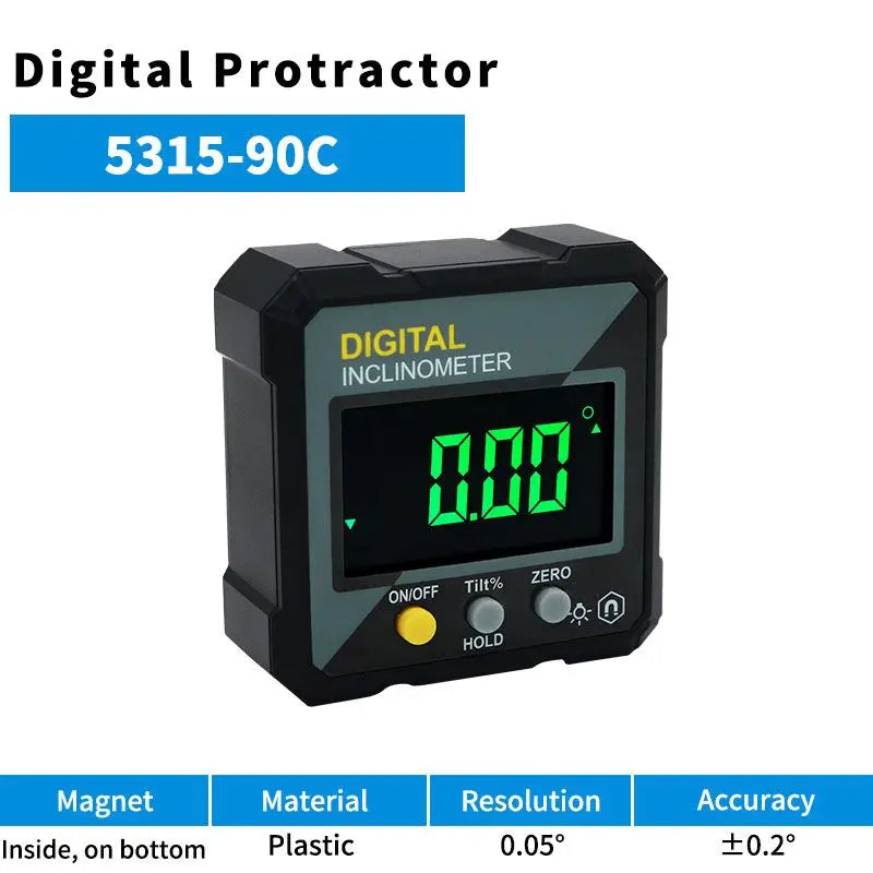 SHANHR Digital Level Box and Angle Finder (Magnetic Base & LCD Display) for Woodworking and Accurate Table/Miter Saw