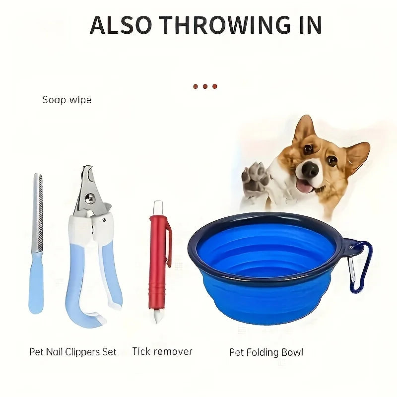 Pet First Aid Kit Multi-purpose Emergency Medical Portable Cat and Dog Medical Bag Outdoor Home Emergency EDC Camping Hiking