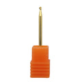 Gold Coated Ball Tungsten Carbide Nail Drill Bit, 2.35MM Shank Professional Carbide Nail Bit for Cuticle Cleaning Gel Removal Ma