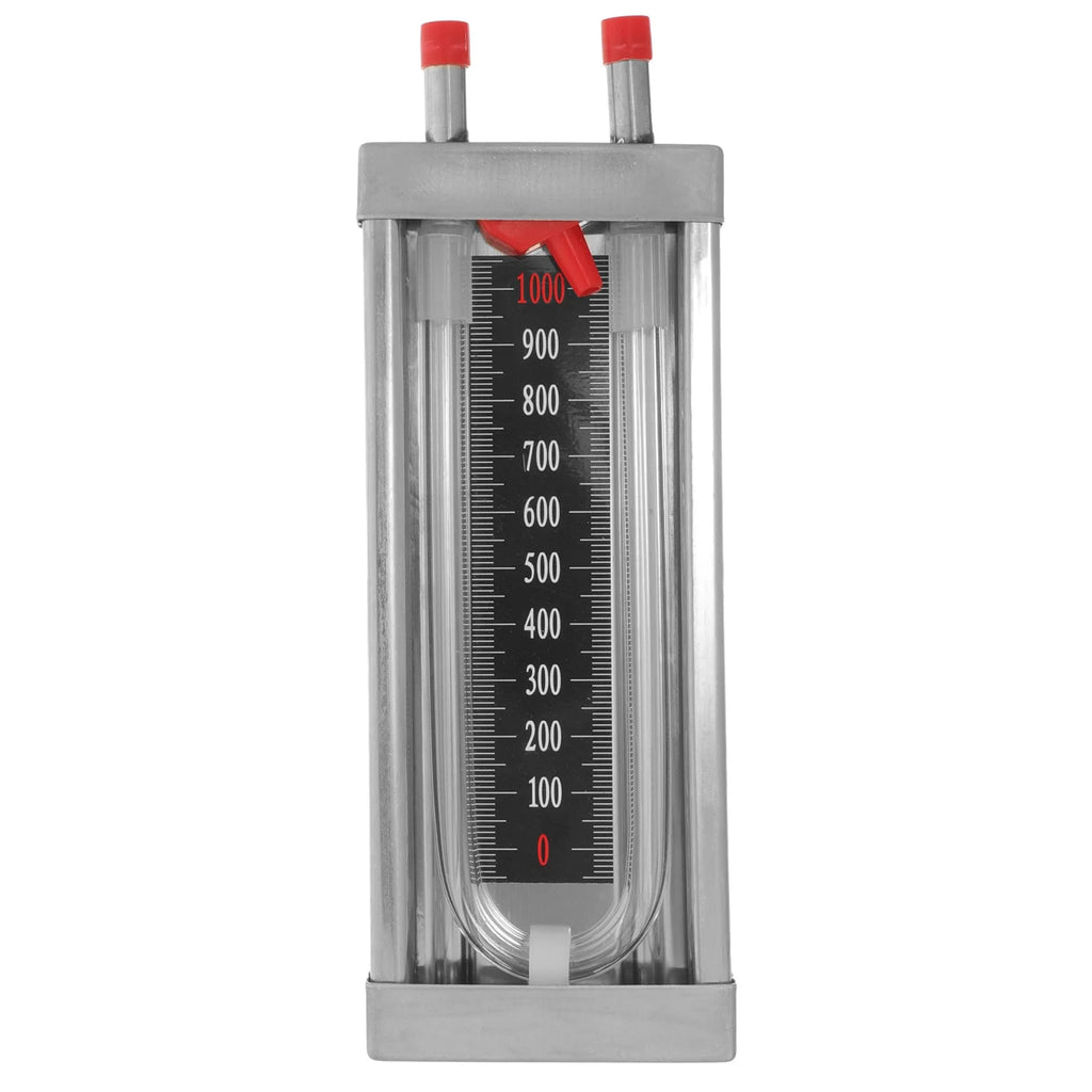 Stainless Steel U-Shaped Pressure Gauge 0-1000Pa Vacuum Tube Tester For Home Lab Water Column Manometer Differential