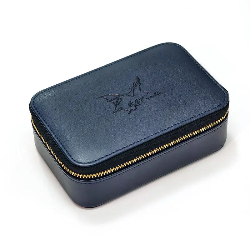 Bat Audio PU Leather Earphone Storage Bag, High-End Case with Inner Tray, HiFi Anti-Crush Box