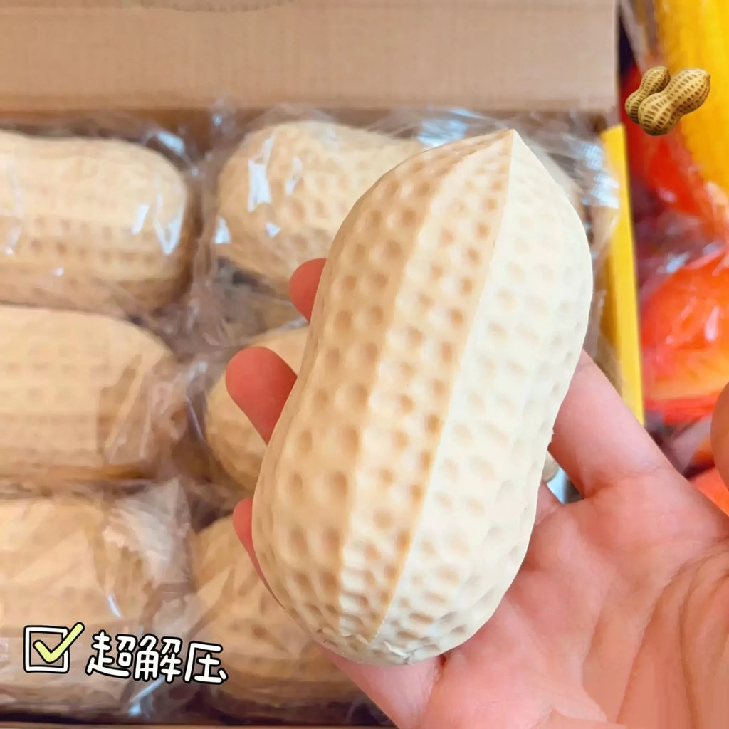 Soft Slow Rebound peanut Block Squishy Toy,Realistic Food Shaped Decompression Fidget Toy,Stress Relief Anti Anxiety Squeeze Toy