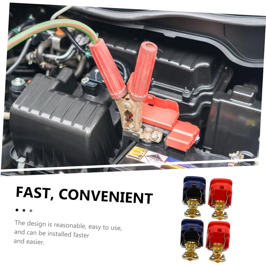 Car Battery Terminal Connector 12V 24V Adjust Disconnect Cover Quick Release Toolless Battery Connector Clamps