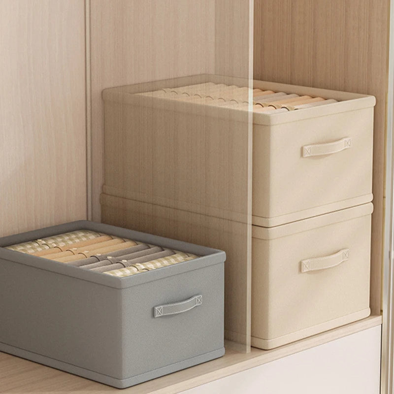 Clothes Organizer Trousers Clothes Jeans Storage Box Underwear Bra Socks Artifact Compartment Box Wardrobe Clothes Organizer