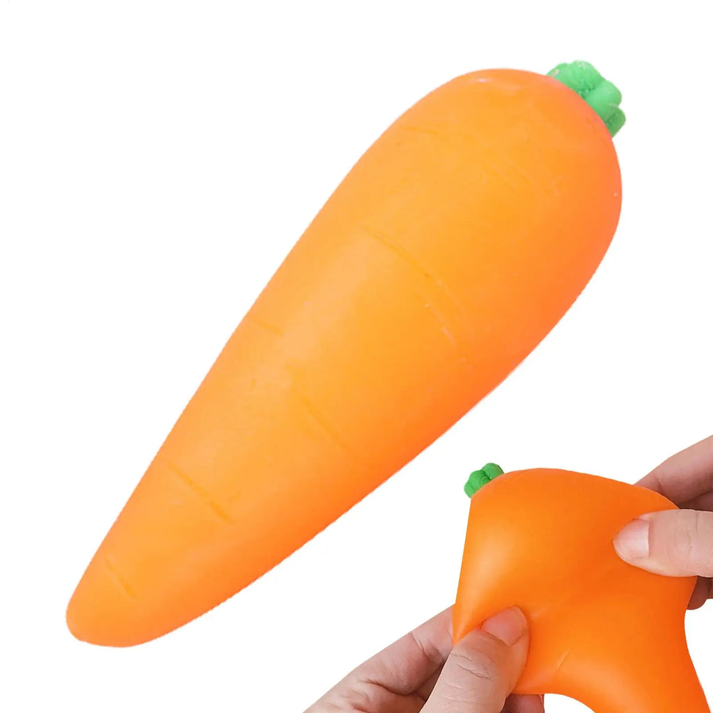 Carrot Squeeze Toy Giant Slow Rising Vegetable Stress Ball Sensory Fidget Toy Calming Novelty Home School Travel Relief