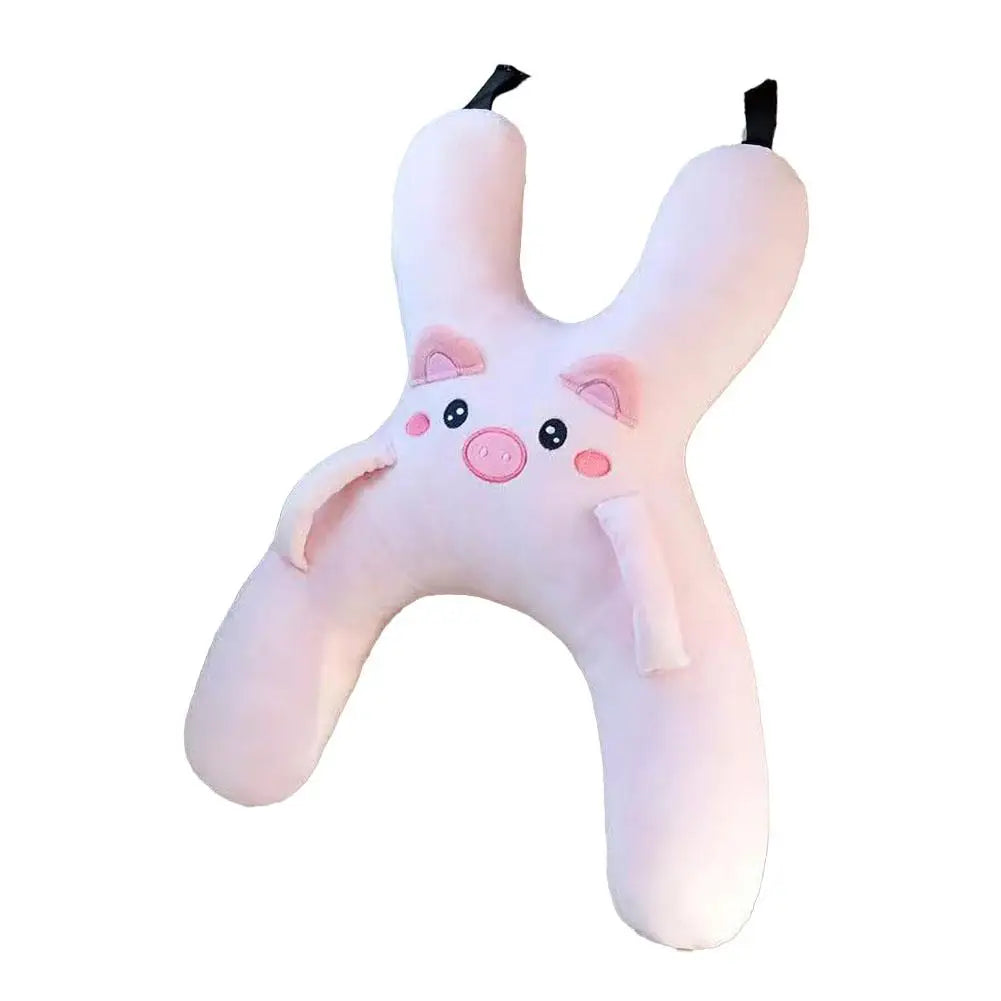 Car Children's Pillow Comfortable And Breathable Car Headrest Waist Support Cute Cartoon Car-Mounted Child Sleeping Pillow