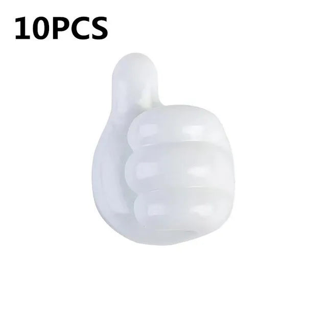 Hand-shaped Rubber Holder Glasses Cable Power Cord Charging Line Self Adhesive Mini Hook Car Storag Organizer Gadget Decorations