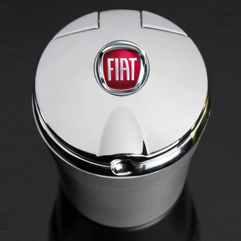 Portable car ashtray with LED light detachable car ashtray for Fiat punto abarth 500 stilo ducato palio bravo doblo