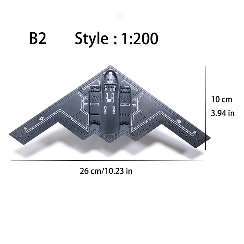 Assembly Toy Plane Model B-2 Er F22 A10 SU57 Fighter AH-64 Helicopter Aircraft Building Blocks Toy Military Collection Gift