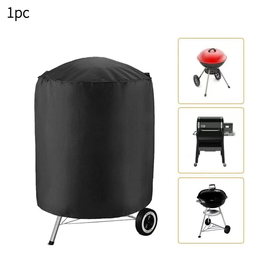 1Pc Oxford BBQ Grill Cover, Waterproof Sunproof Outdoor Patio Fire Pit Protector