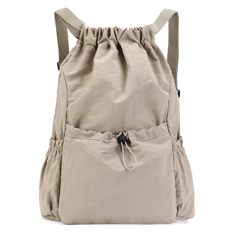 Foldable Drawstring Backpack, Lightweight and Easy to Store, Essential for Short Distance Travel and Outdoor Activities