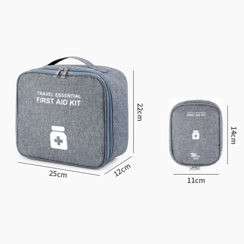 Home First Aid Kit Large Capacity Empty Medicine Storage Bag Portable Travel Medicine Box Survival Bag Emergency Bag for Car