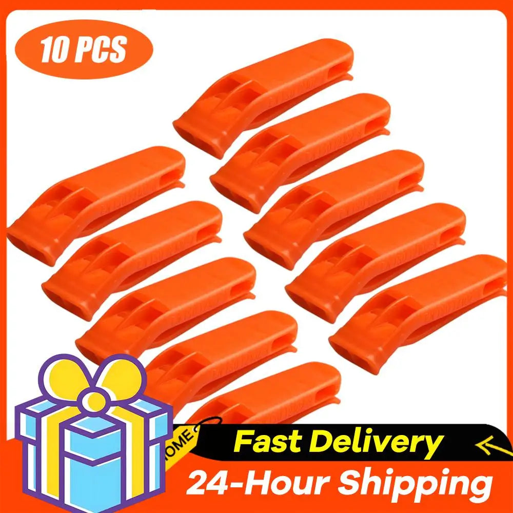 1/5/10pcs Safety Whistles Multifunction Survival Loud Whistle Double Pipe Outdoor Emergency Whistle for Camping Hiking Tools