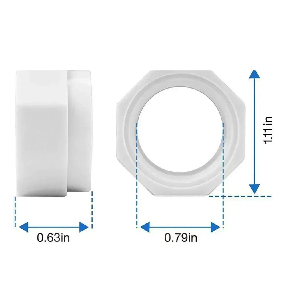 Efficient Pool Connection Hose Nut Set D15 Hose Nut D20 Hose Swivel High-Performance Replacement For POLARIS Pool Cleaners