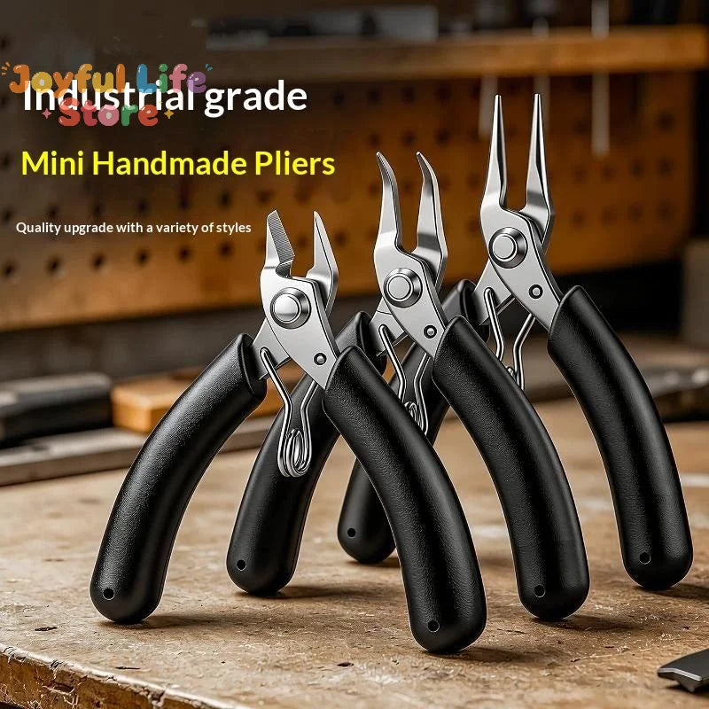 Stainless Steel Mini Needle Nose Pliers Curved Nose Pliers Jewelry Making Hand Tool Pliers For DIY Bracelet Jewelry Making Tool