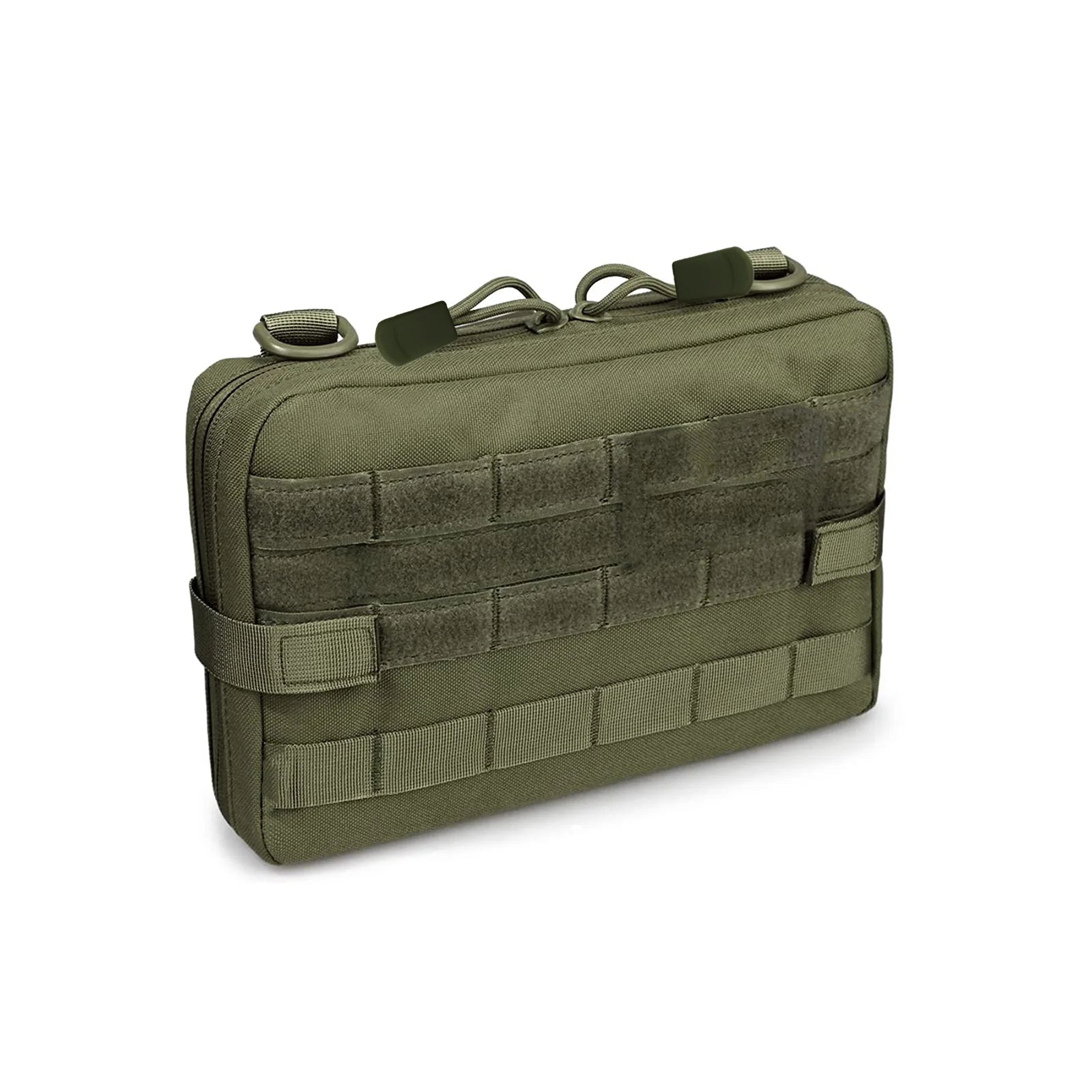 Tactical Molle Admin Pouch, Material Semi-Hidden Zipper Tough Nylon EDC Utility Pouches Tools Bag EMT Utility Map Pocket