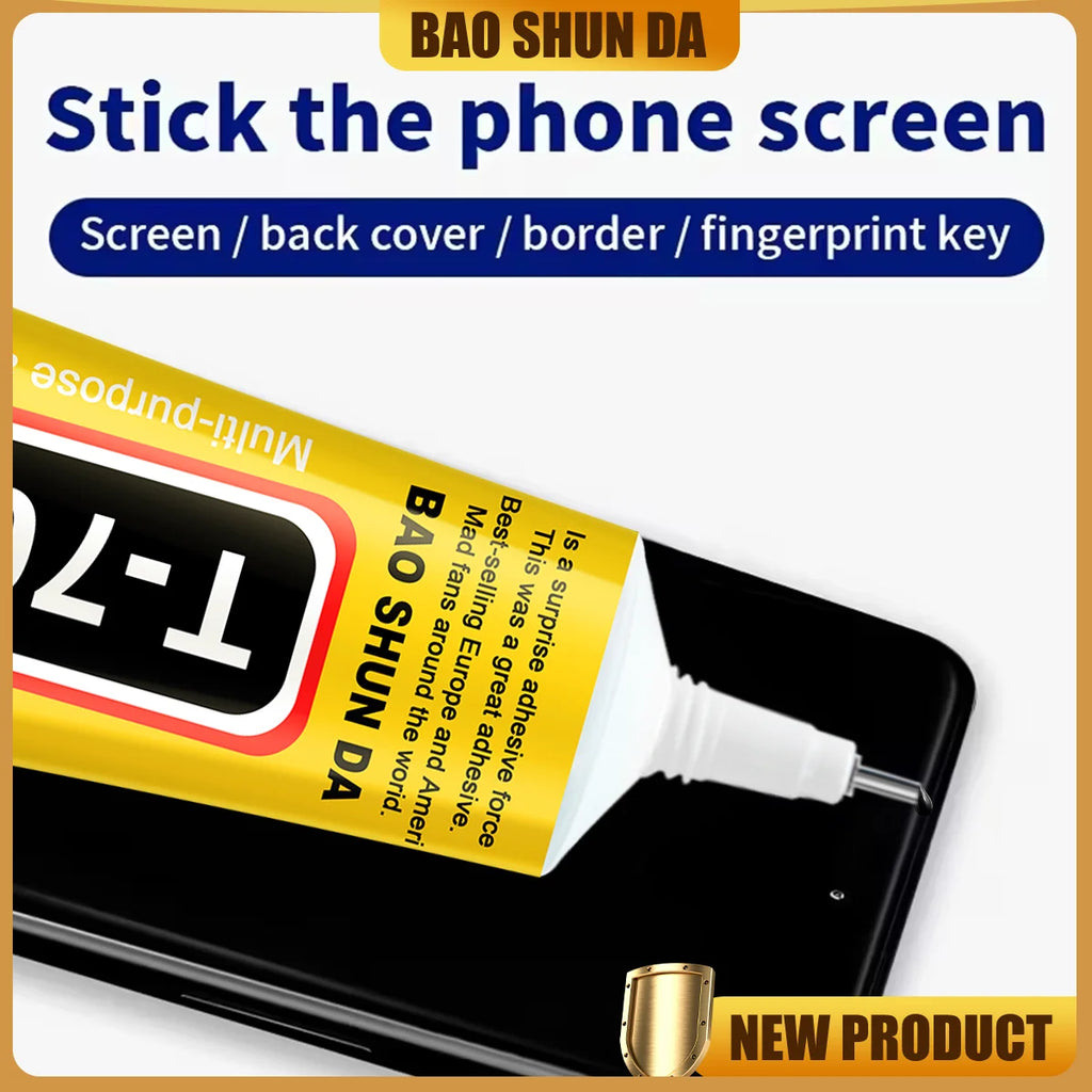 T-7000 - Black Strong Adhesive, High Performance Waterproof Adhesive for Precision Maintenance, Ideal for Phones, Electronics, Jewelry and Electronics, DIY Manufacturing.