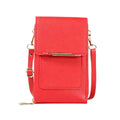 PU Leather Crossbody Phone Bag Touch Screen Cell Phone Purse Women Shoulder Bags Durable Luxury Handbag Card Lipstick Storage