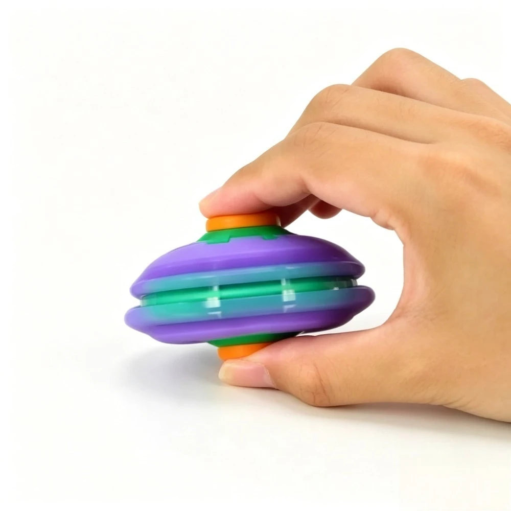3D Printed Press-to-Spin Fidget BallOne Click Deform Fidget Spinner Ball, Smooth Rotating Stress Relief Sensory Toy