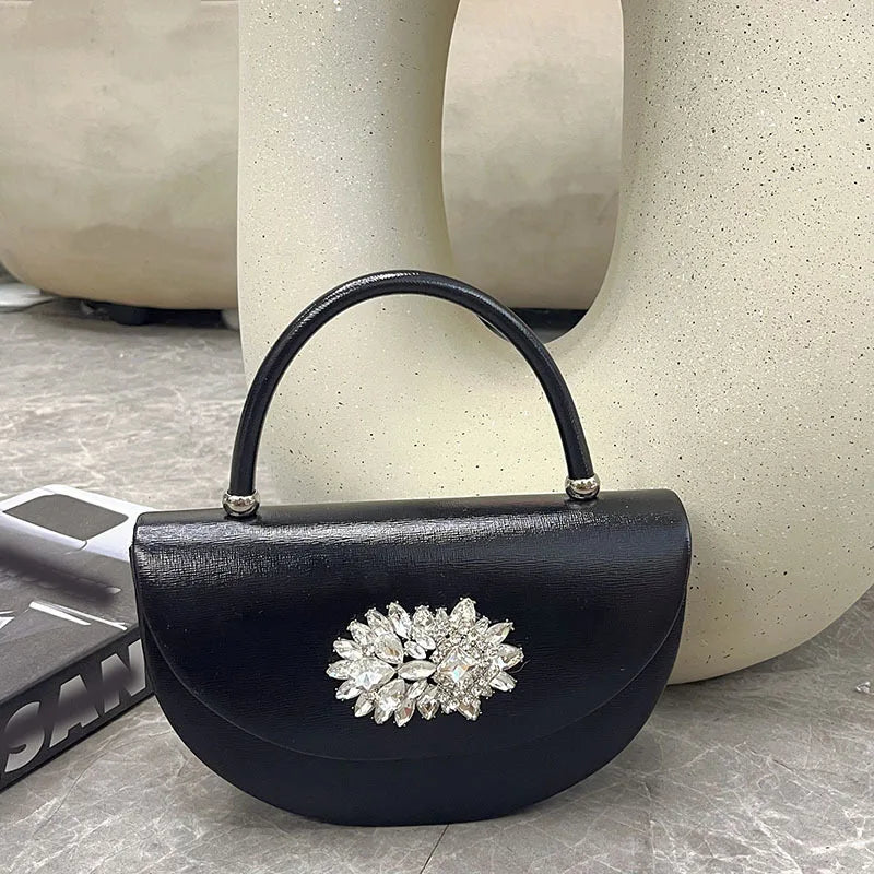 Lady Crystal Handbag Top Handle Evening Bag Women Sparkling Diamond Evening Handbag Clutch Purses And Handbag Wedding Purse