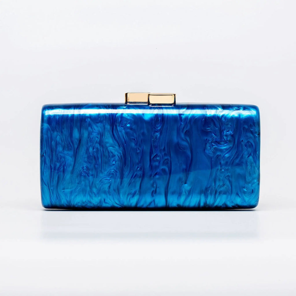 Oblique span bag Shaped shell acrylic bag Fashion wedding dinner clutch bag